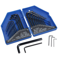 Metric and Imperial SAE AF Allen Hex Keys 0.7mm – 10mm / 0.028in – 3/8in 30pc