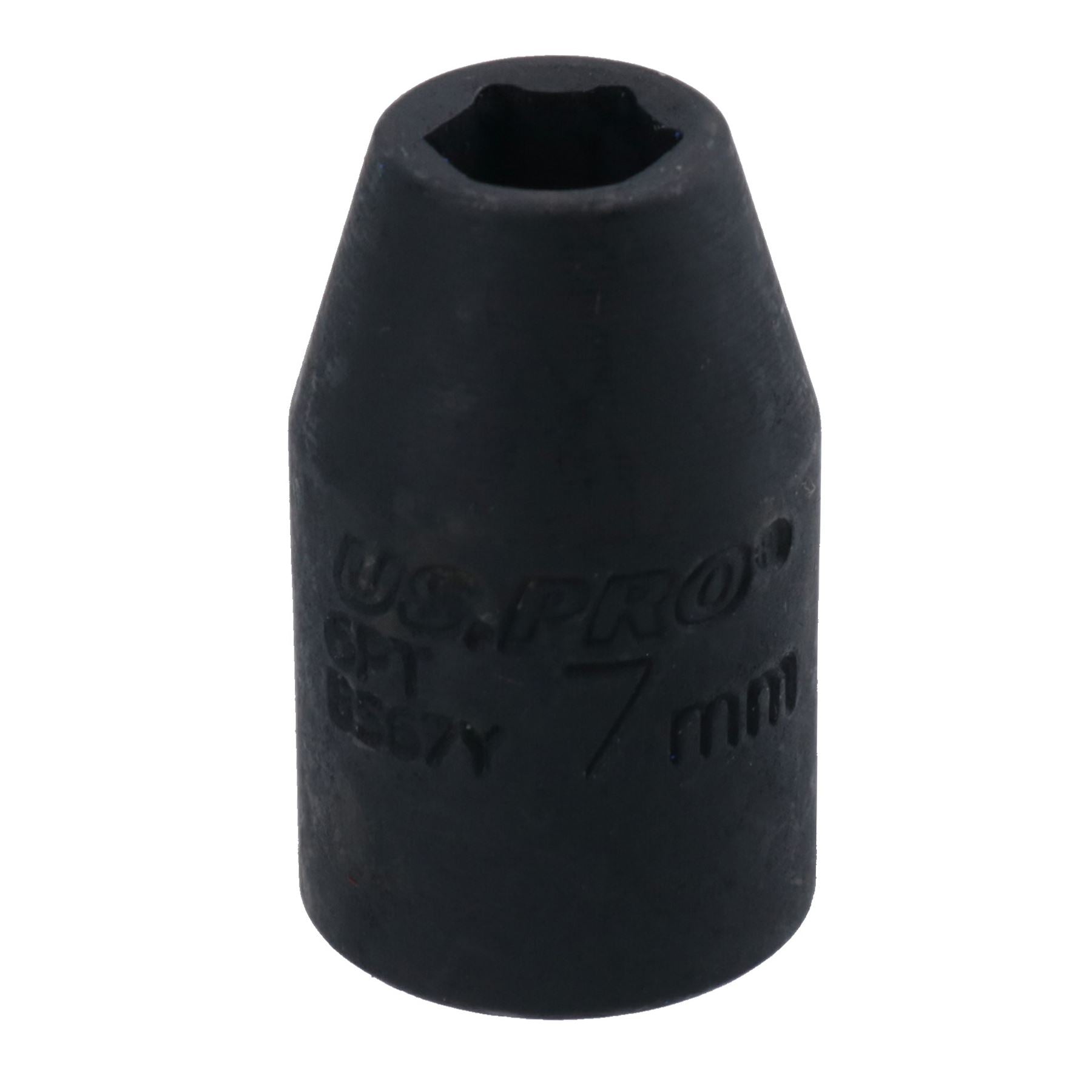 3/8in Drive Shallow Stubby Metric Impacted Impact Socket 6 Sided Single Hex