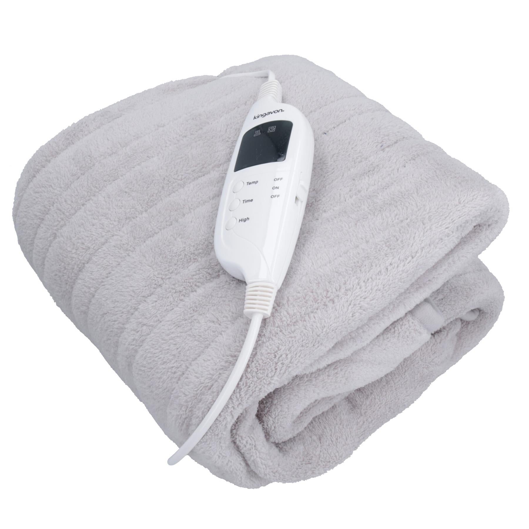 Heated Electric Throw Blanket Fleece Heat Controlled Machine Washable 120 W