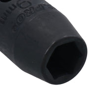 3/8in Drive Shallow Stubby Metric Impacted Impact Socket 6 Sided Single Hex