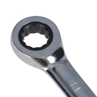 Metric MM Combination Gear Ratchet Ratcheting Spanner Wrench Bi-Hex 12 Sided