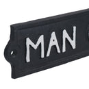 Man Cave Cast Iron Sign Plaque Wall Fence Gate Post House Workshop Garage