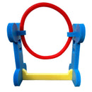 Small Dog Soft Rigid Foam Easy Assemble Agility Hoop Fun Exercise 32x56x68.3cm