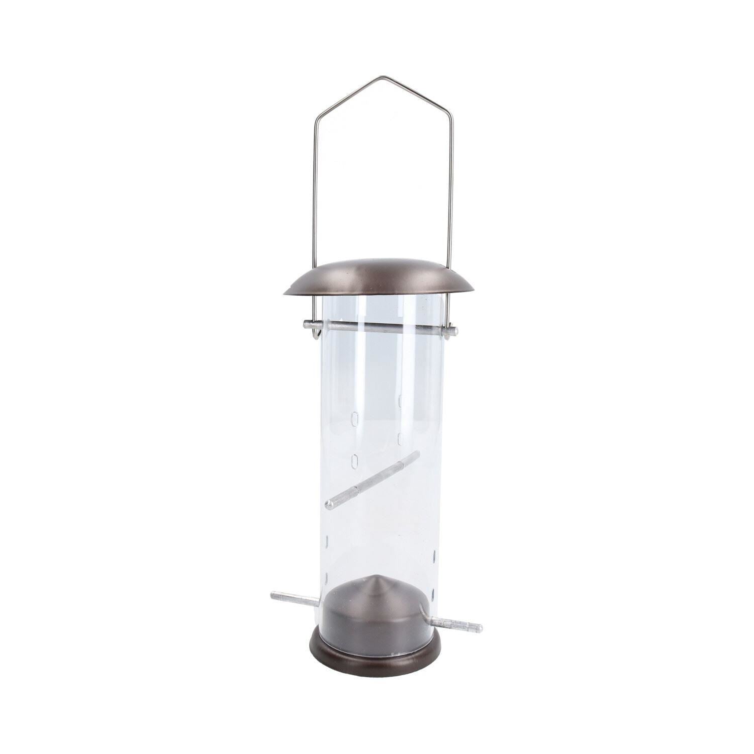 Small Deluxe Bird Feeder Nyjer Seed Holder Hanging Feeding Station Wild Birds