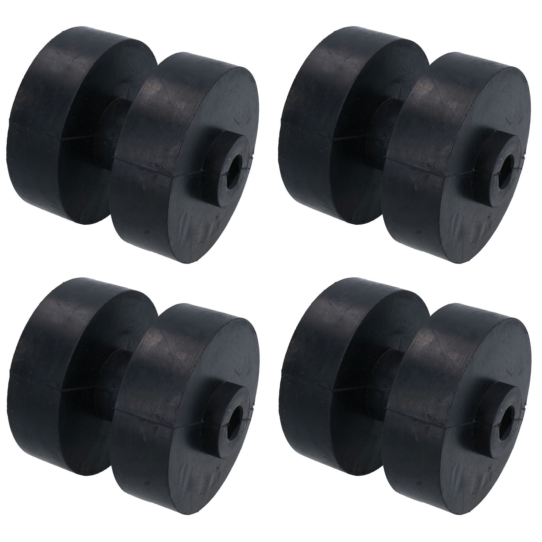 Boat / Jetski / Dinghy Trailer Double Rollers Rubber 16mm Bore