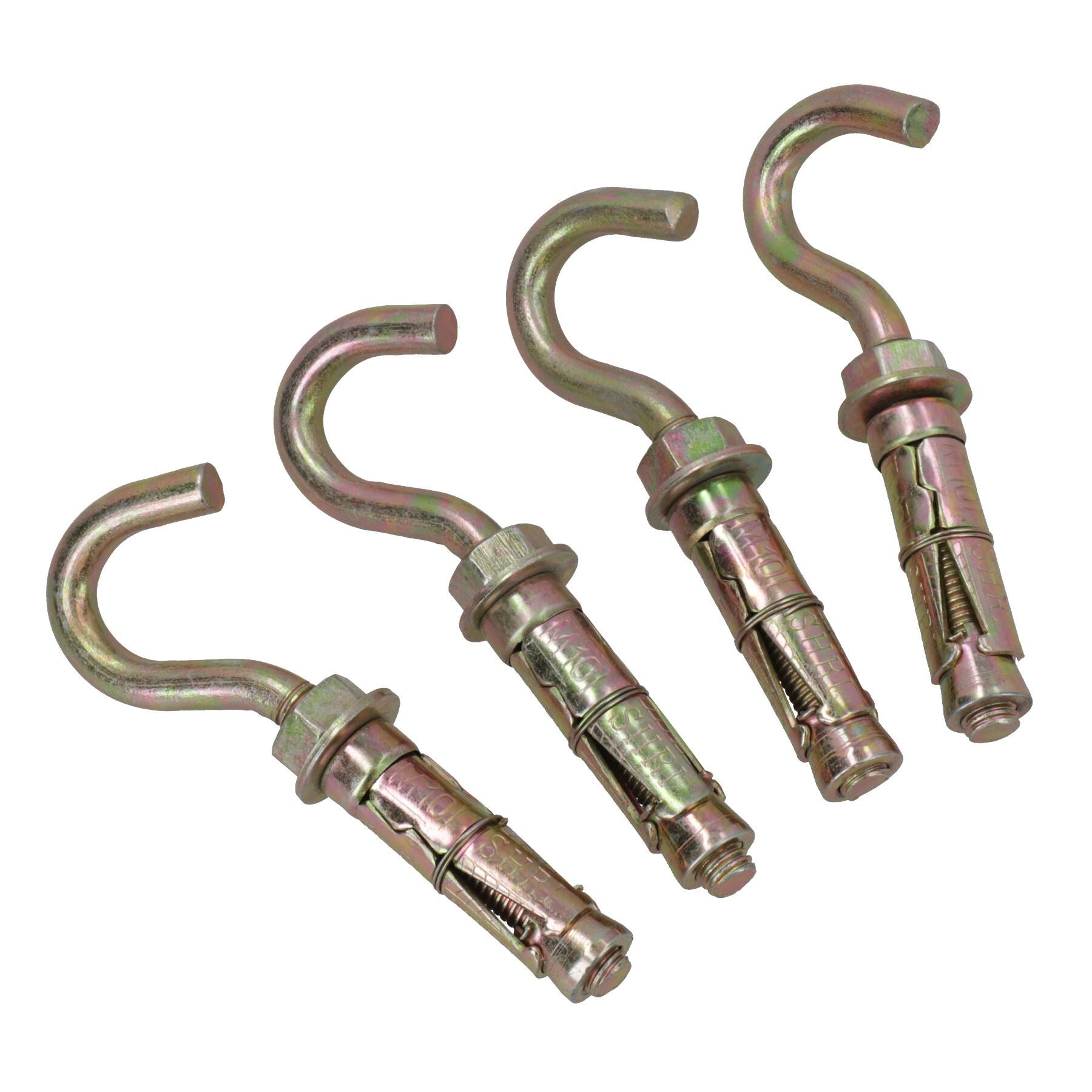 10mm Open Hook Eye Bolts Rawl Shield Wall Anchor Expansion Brick Stone