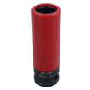 17mm Double Deep Impact Metric Alloy Wheel Nut Socket Thin Walled 1/2in Drive