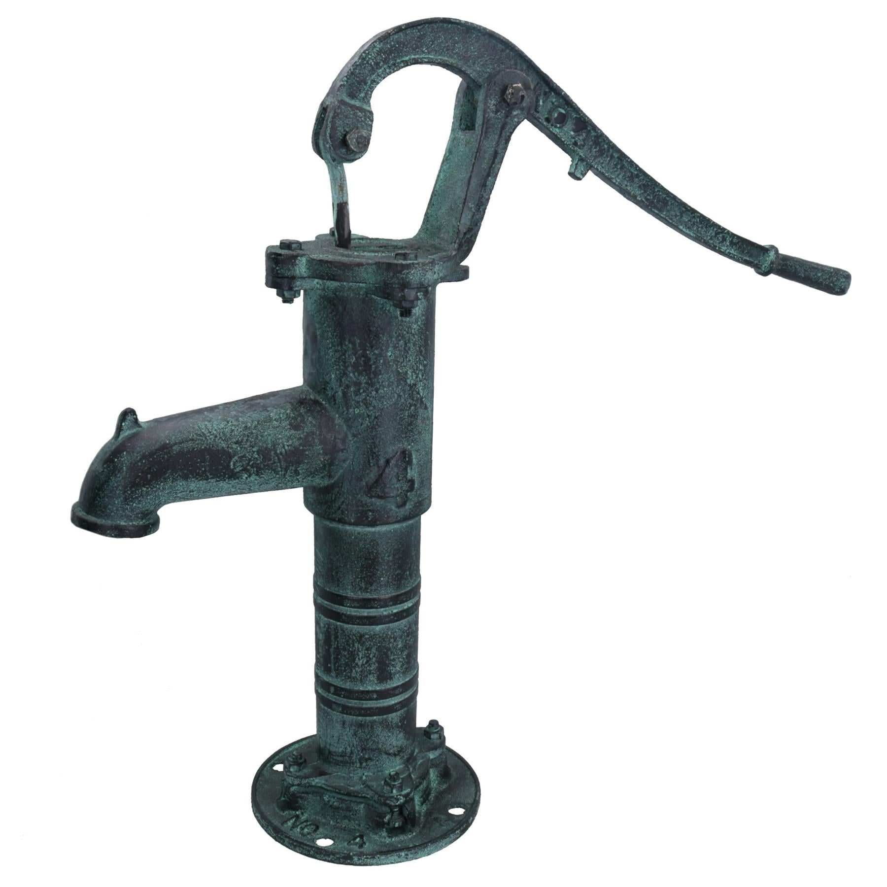 Large Garden Hand Water Pump Vintage Style Cast Iron Well Ornament Feature