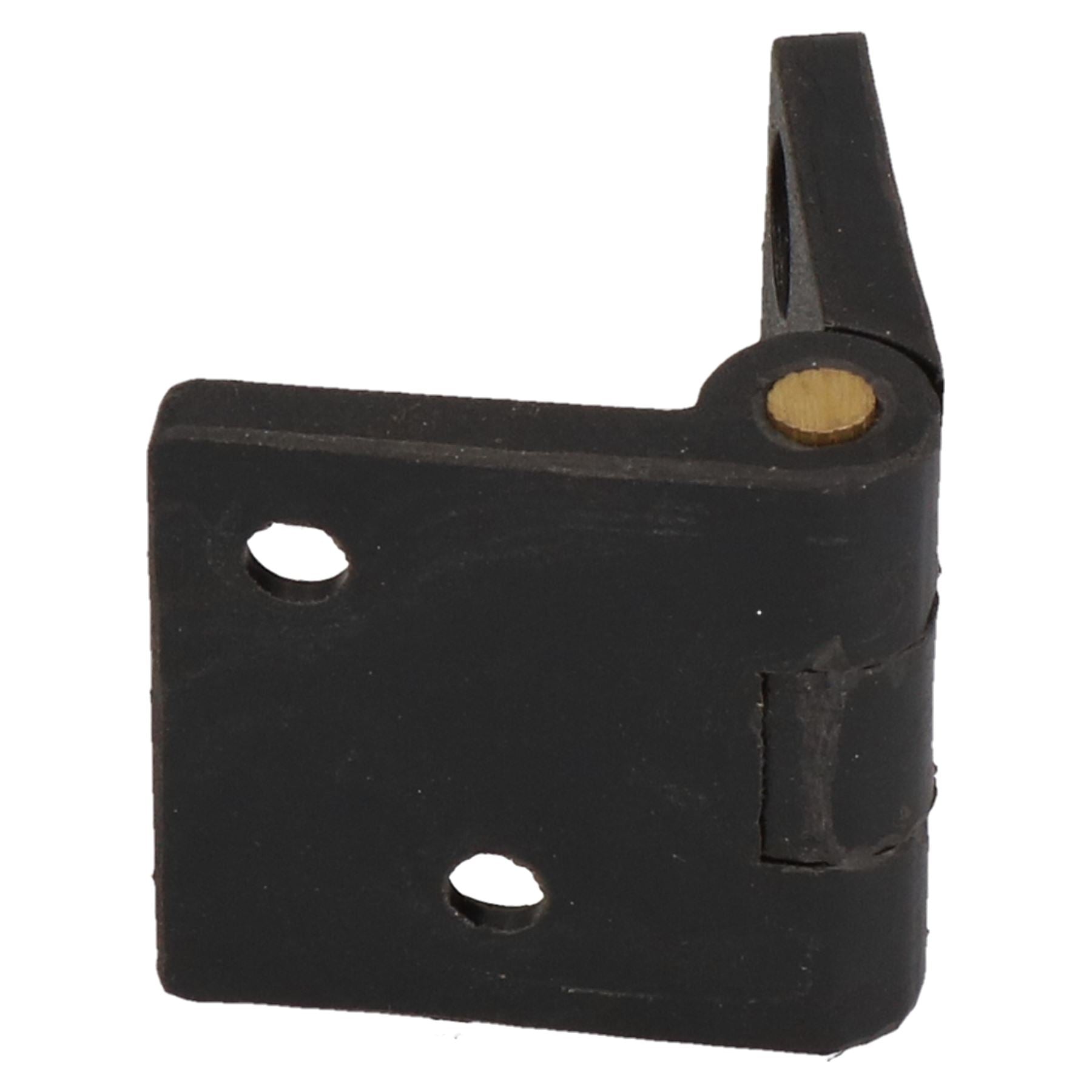 Black Reinforced Nylon Plastic Hinge 38x67mm Italian Made Industrial Quality