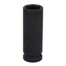 19mm 1/2" Drive Double Deep Metric Impacted Impact Socket Single Hex 6 Sided