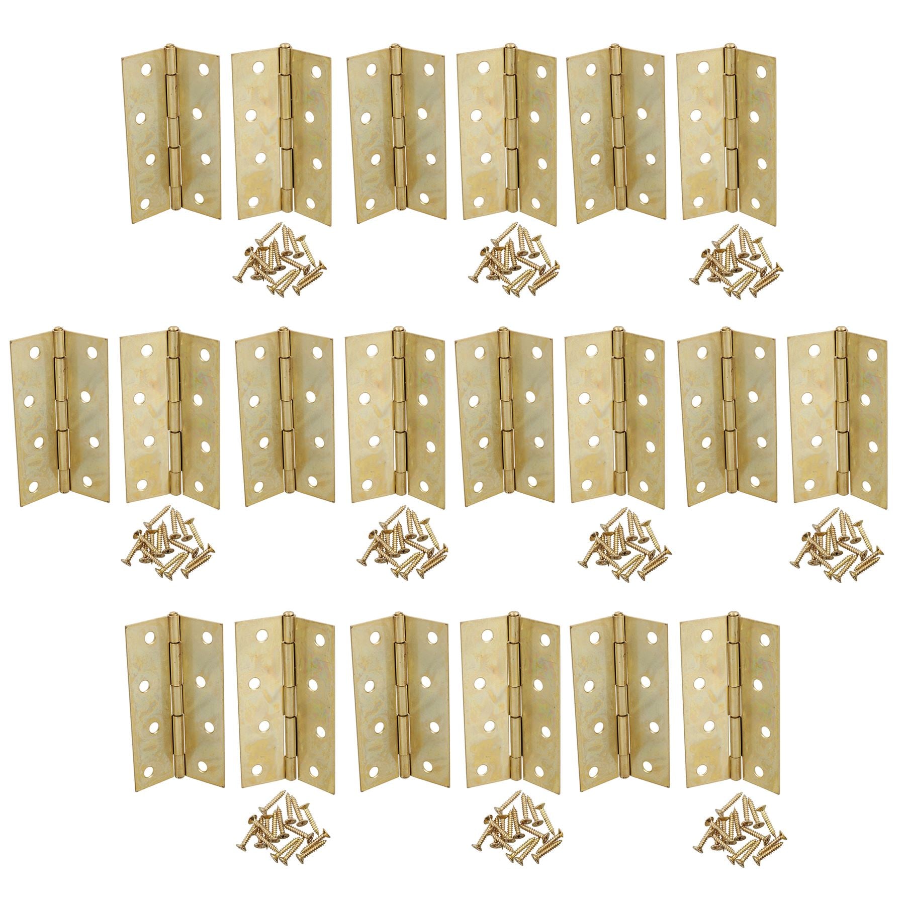 4” (100mm) Brass Plated Steel Door Cabinet Closet Gate Hinges Butt Hinge