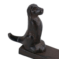 Dog Door Stop Cast Iron Metal Rustic Doorstop Wedge House Home Canine