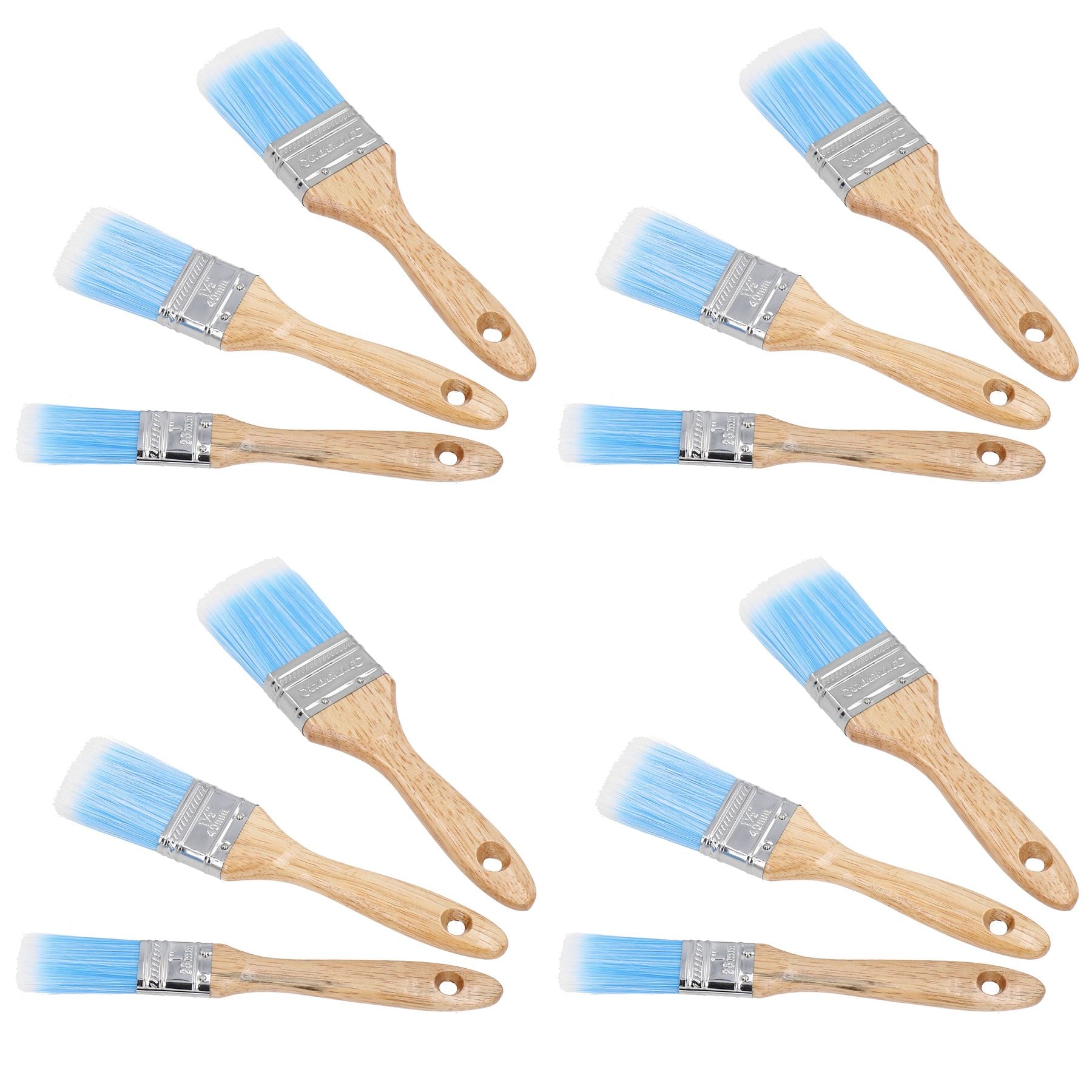 Synthetic Paint Painting Brush Set Decorating 25mm – 50mm Width Brushes