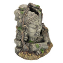 Aquatic Aquarium Ancient Stone Head Ruin Fish Tank Ornament 14x10x17cm