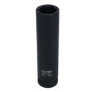 Extra Deep Long Metric MM Impact Socket 1/2" Drive 6 Sided Single Hex