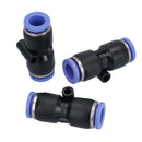 10mm (OD) Pneumatic Air Straight Hose Pipe Tube Inline Push Connector Airline