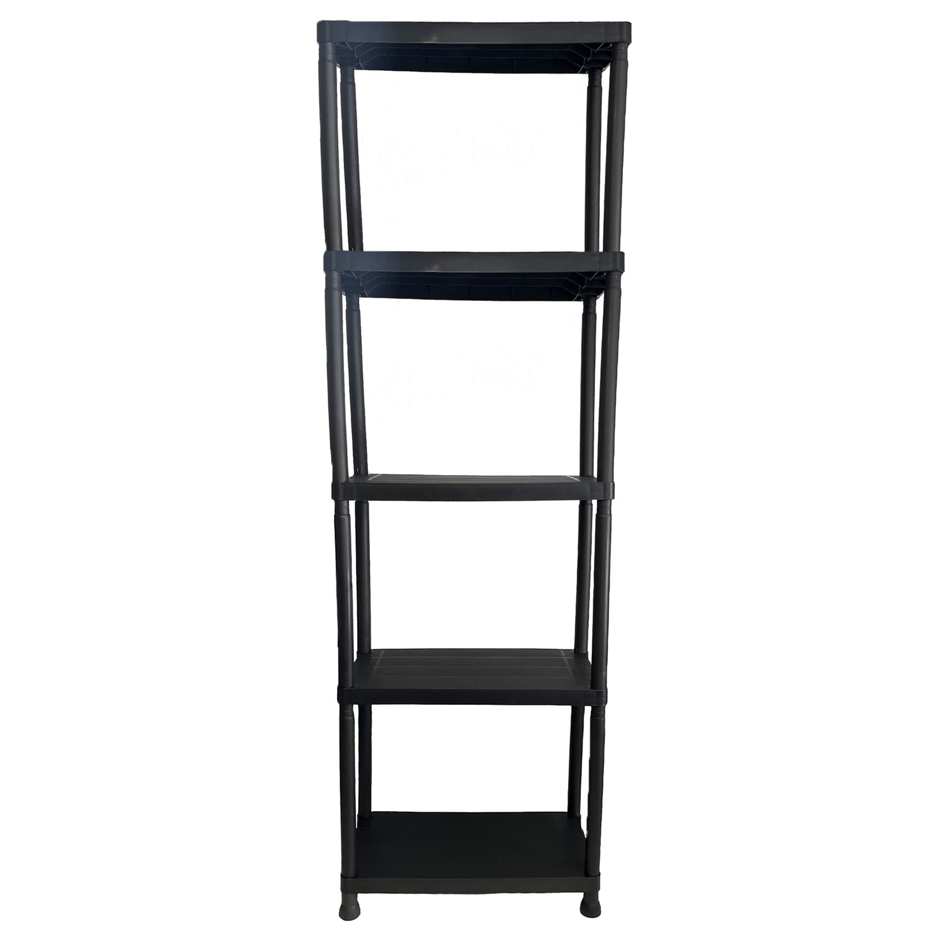 Heavy Duty 5 Tier Plastic Shelving Shelf Unit Home Office Storage 171 x 61 x 30cm