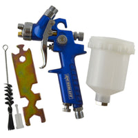 Mini Spray Gun Gravity Feed HVLP Touch Up Gun 0.8mm Nozzle 125ml Pot