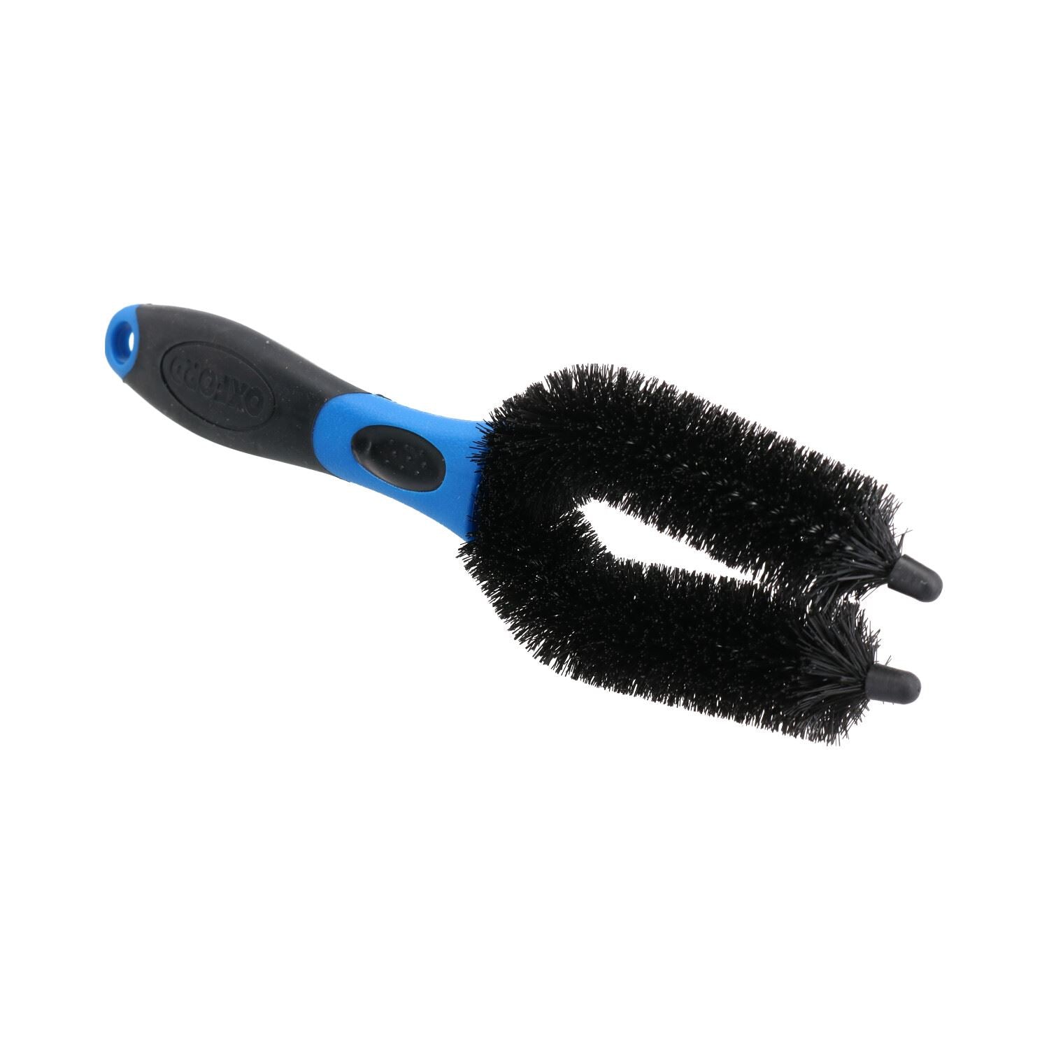 Motorcycle Motorbike U Prong Nylon Bristles Brush Twin Fork Wheel Cleaning