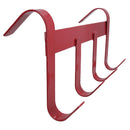 1 Heavy Duty Red Equestrian Horse Stable Tack Room 4 Hook Handy Hanger