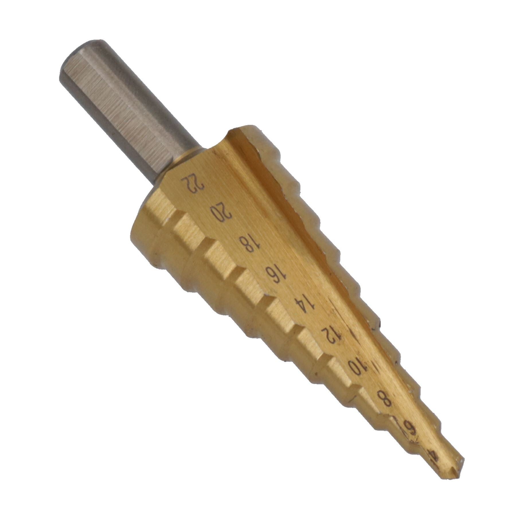 4mm - 22mm Metric Titanium - G Step Drill Cone Conical Cutter Drill Drilling Bit