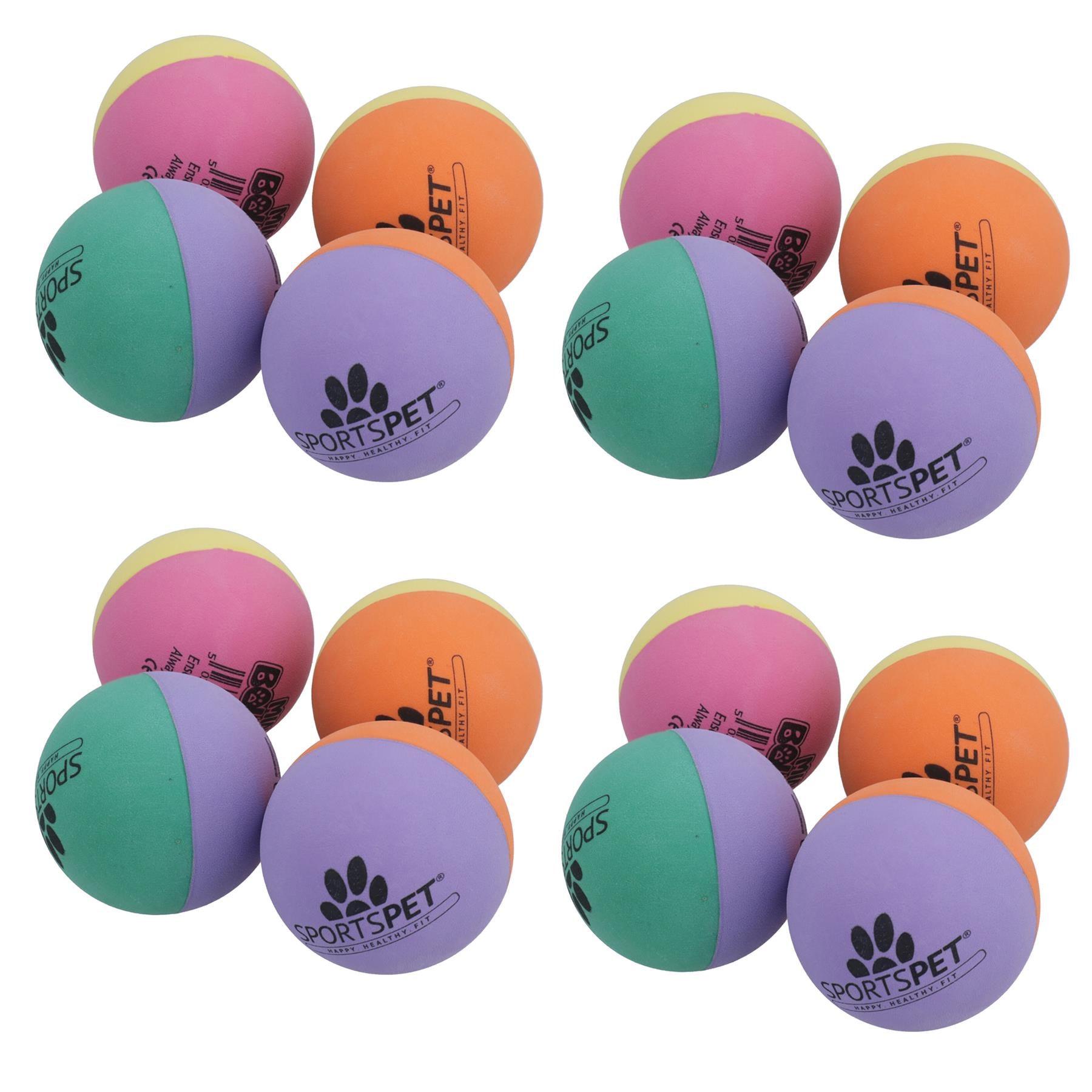 4.5cm Tough Mini High Bounce Non Toxic Rubber Balls for Cats Puppy Dogs