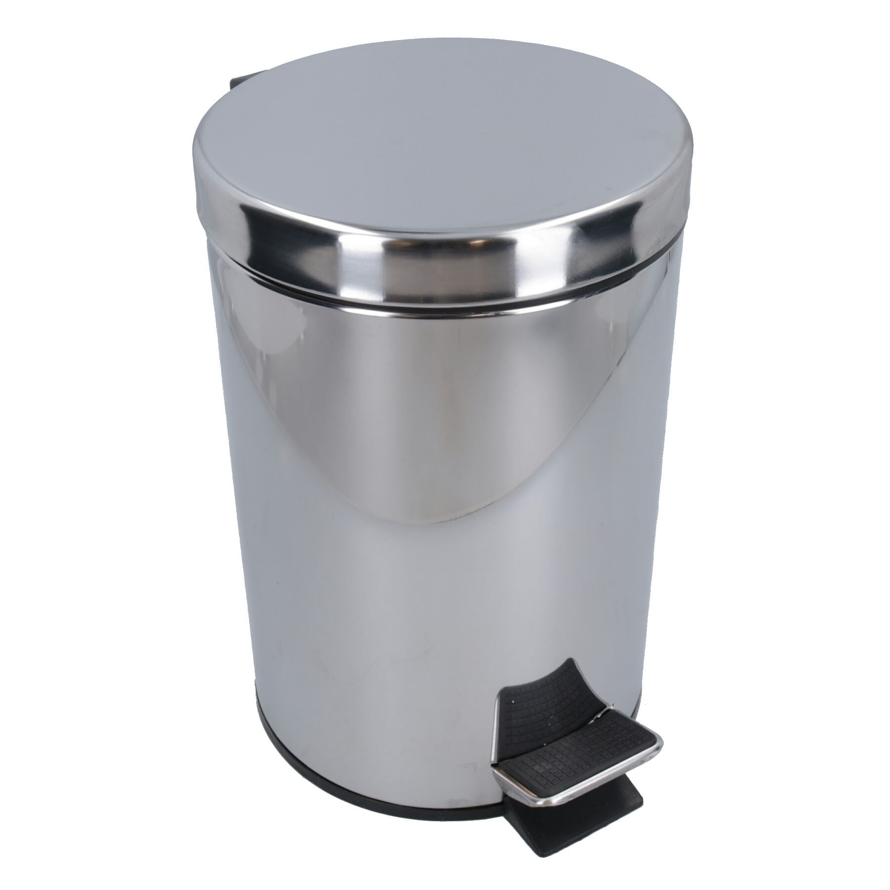 3L Waste Pedal Bin Kitchen Bathroom Office Metal House Rubbish Dustbin Flip Lid