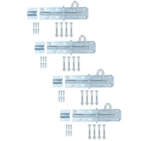 6” (150mm) Galvanised Brenton Slip Bolt Padbolt Slide Latch Lock Sheds Gates