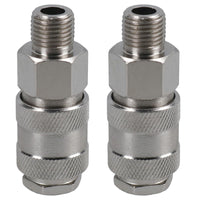 Euro Air Line Quick Release Hose Coupler Connector 1/4 BSP Male Thread