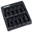 Metric Impacted Short Stubby Hex Allen Key Sockets 1/2" Drive 4 – 19mm 10pc