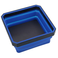 Collapsible Magnetic Parts Tray Dish Storage Bowl Holder Oil Resistant Plastic