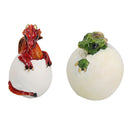 Baby Dragon Egg Hatching Resin Fantasy Sculpture Statue Ornament Figurine