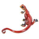 Red Speckled Gecko Lizard Resin Wall Shed Sculpture Decor Statue Medium