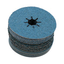 115mm Fibre Zirconium Sanding Discs Mixed Grit For 4-1/2” backing Pads