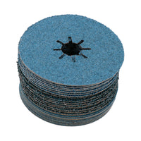 115mm Fibre Zirconium Sanding Discs Mixed Grit For 4-1/2” backing Pads