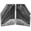 Allen / hex key 30pc set metric 0.7mm - 10mm / imperial / AF 0.02 - 3/8 TE713