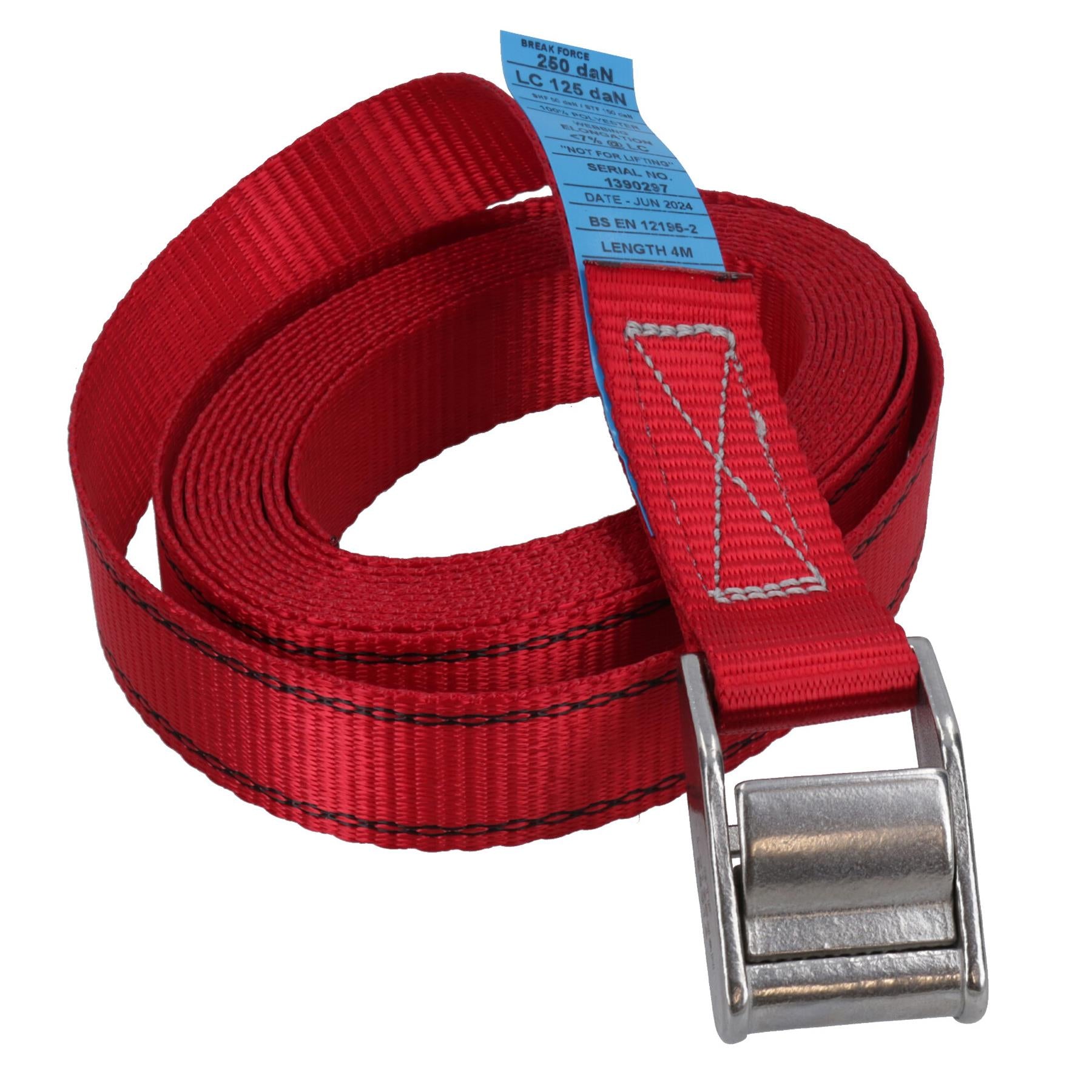 Cam Buckle Strap Stainless Steel Metal 4m Tie Down Luggage Straps Marine Grade