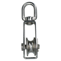 32mm Pulley Block Rope Rigging 316 Marine Grade Stainless Steel Swivel Eye