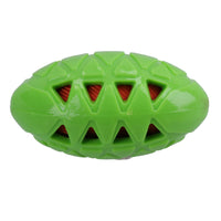 Mini Tough Crunch Rugby Ball Small Dogs Play Time Toy Dog Gift 9cm