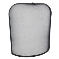 Curved Fire Spark Guard Black Freestanding Fireside Fine Mesh Protector Screen