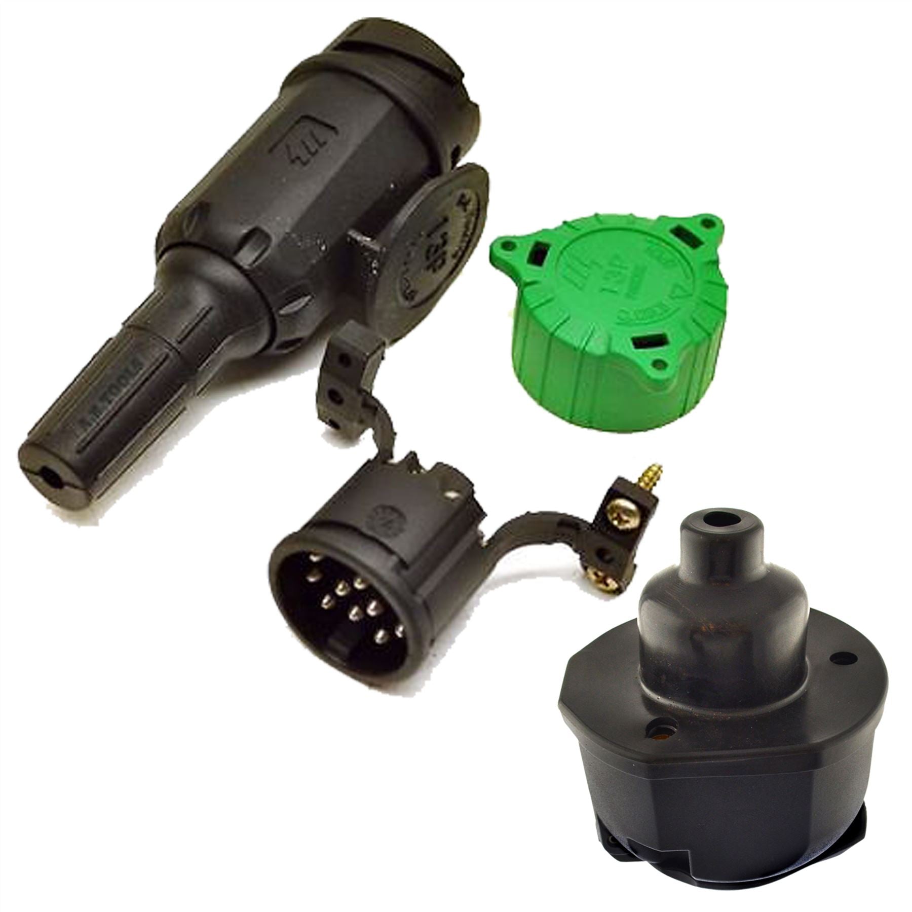 13 PIN Plug Trailers Caravans Electric Wring Plug And Socket with Gasket Euro