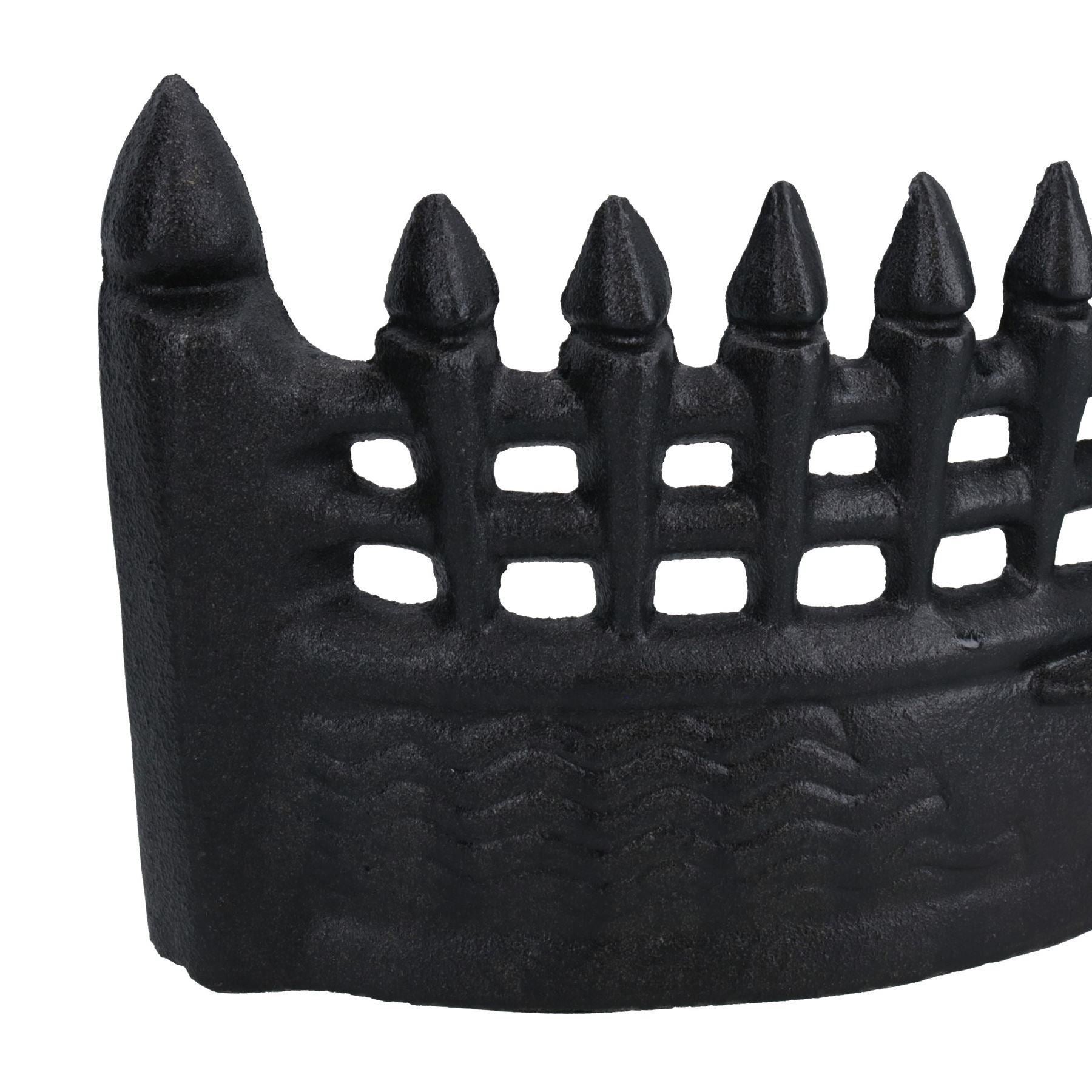 17" Fire Grate Front Fireplace Cast Iron Log Coal Saver Open Basket Castle Metal