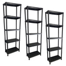 Heavy Duty 5 Tier Plastic Shelving Shelf Unit Home Office Storage 171 x 61 x 30cm