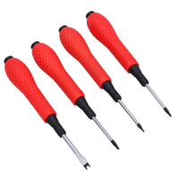 4pc Mobile Phone Repair Set Screwdriver Kit T5 T6 T7 + Chisel Soft Grip Handles