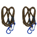 48” Bungee Strap with Aluminium Carabiners Hook Tie Down Fastener Holder