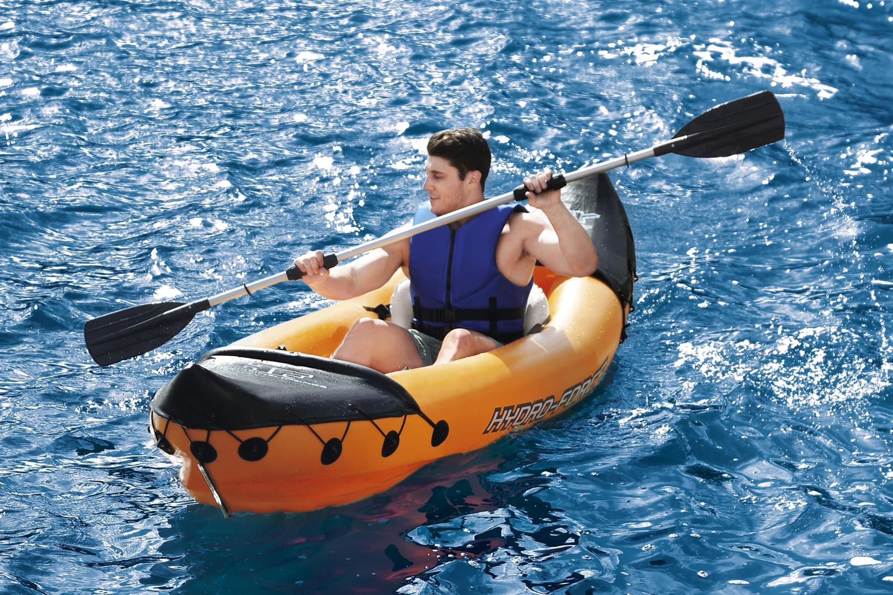 Underwater View LITE RAPID X2 Inflatable Kayak 2 Person with Aquascope Canoe