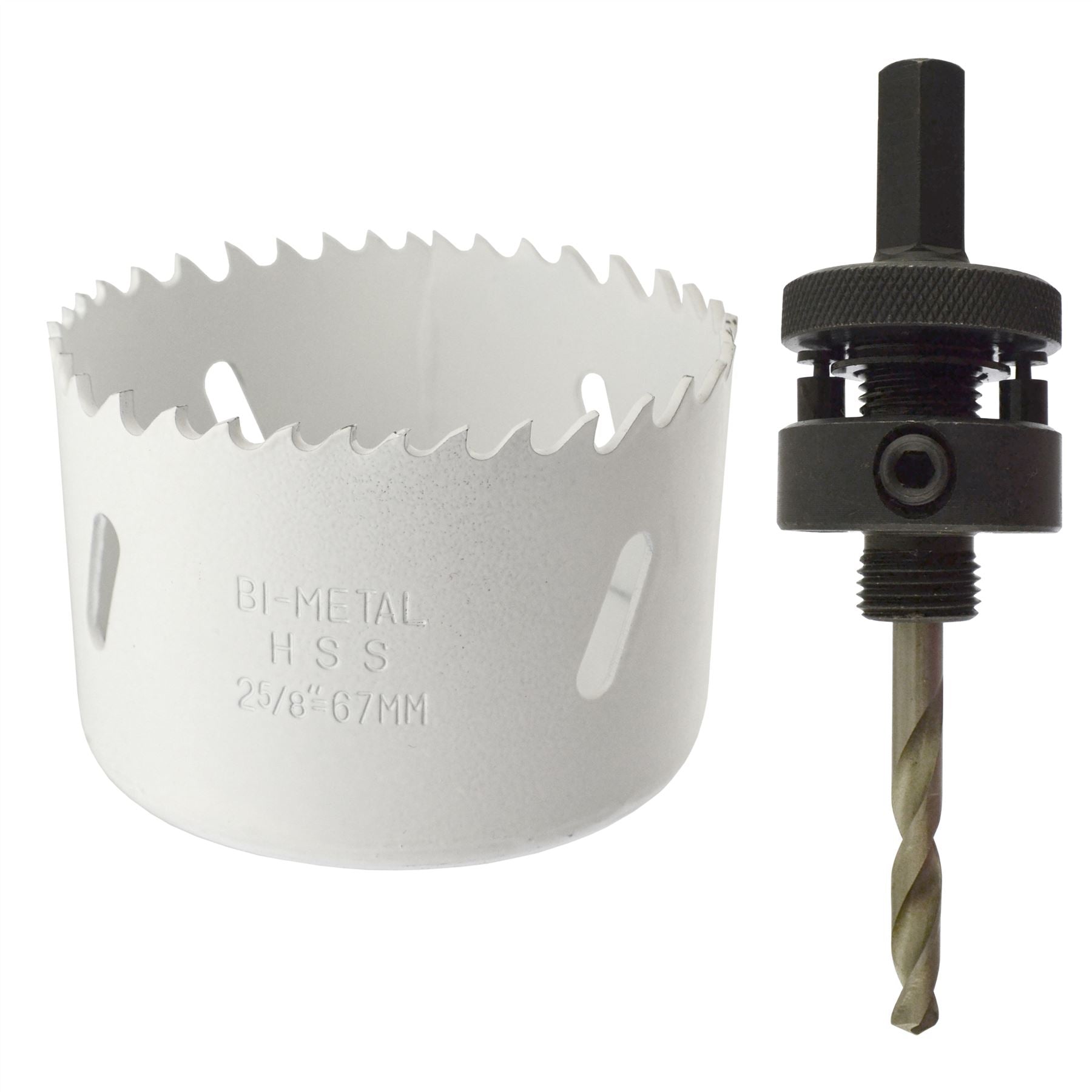 32 - 152mm Hole Saw with 1/2" Shank Chuck Cutter Bi-Metal Drill