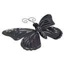 Large 3D Purple Metal  Butterfly Garden/Home Wall Art Ornament 8x24x36cm