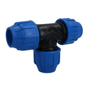 MDPE Water Pipe Connector Tee T Piece Connector Fitting 25mm x 20mm x 25mm