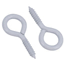 Screw Eye Hooks Fasteners Picture Curtain Hanger 8mm Hook 30mm Length